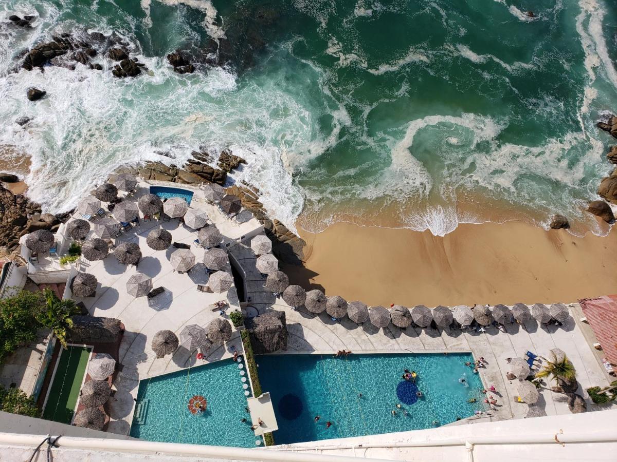 Hotel Torres Gemelas Vista Al Mar A Pie De Playa Акапулко Екстериор снимка
